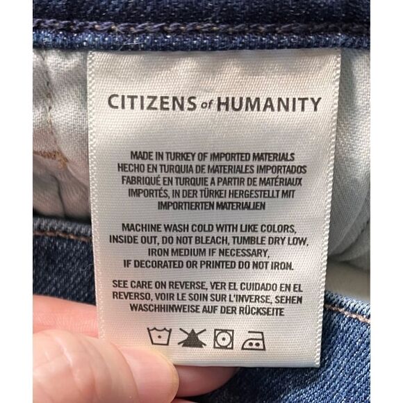 Citizens of Humanity COH Demy Cropped Flare Gleams Stud Embellished Jeans, 24 - Picture 8 of 16